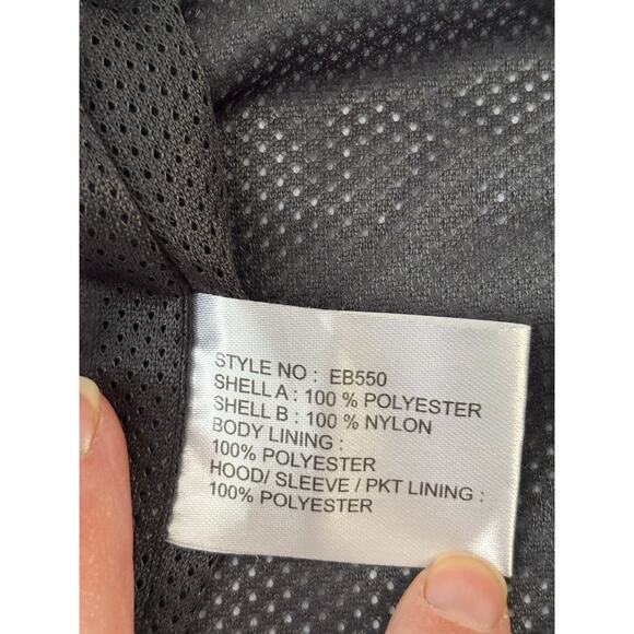 Eddie Bauer sz M mens weatheredge rain jacket river blue/grey outdoors gorpcore - Picture 11 of 13